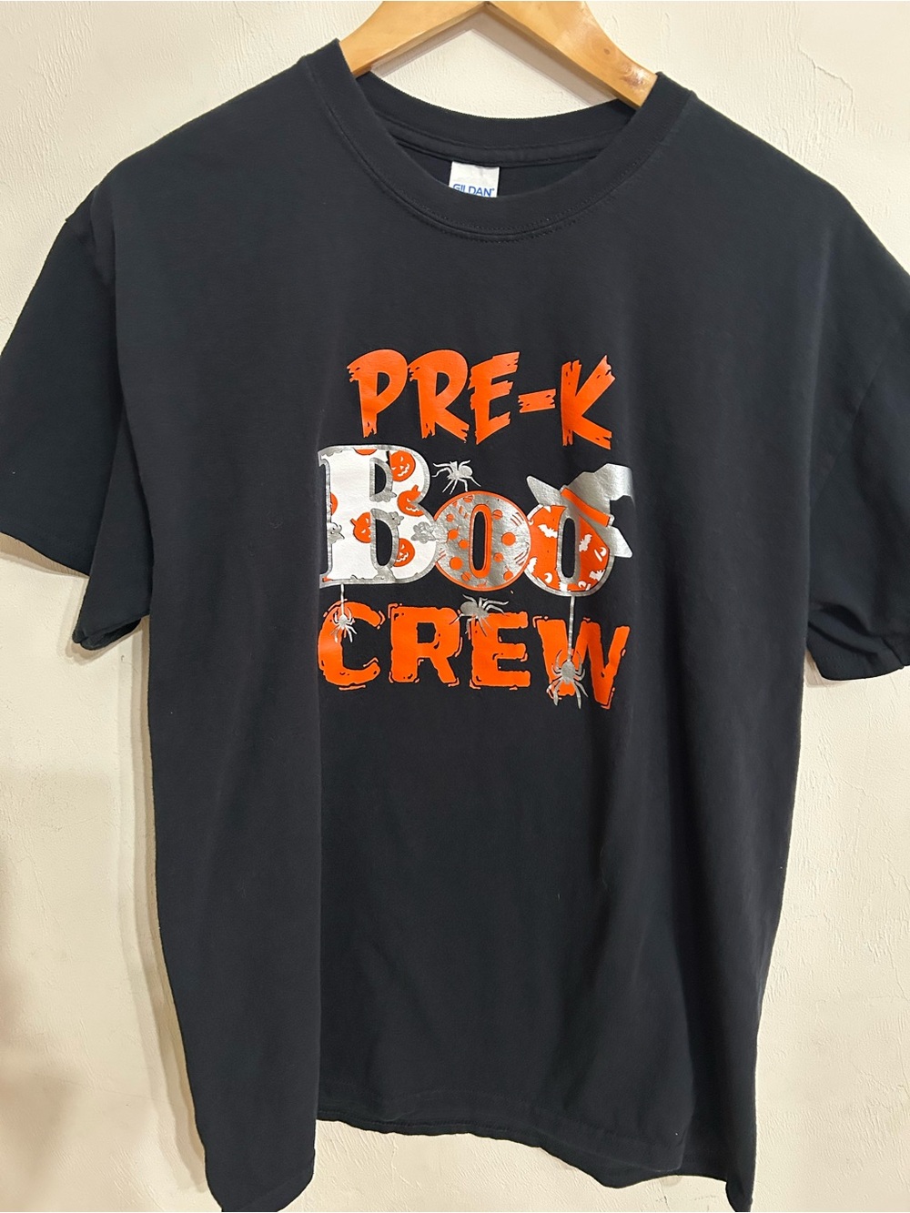 Pre-K Boo Crew Graphic Tee - Black and Orange